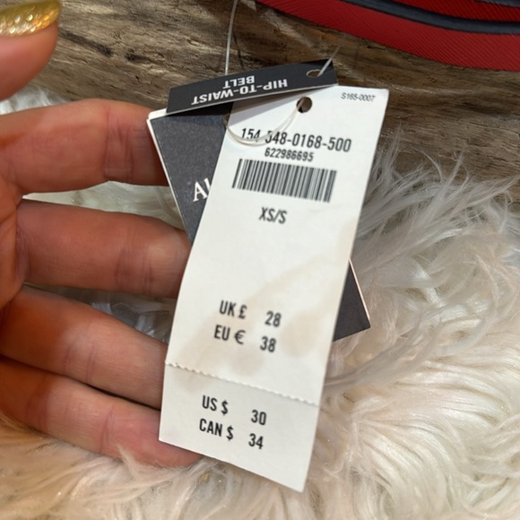 Abercrombie hip to waist red belt - Picture 5 of 7